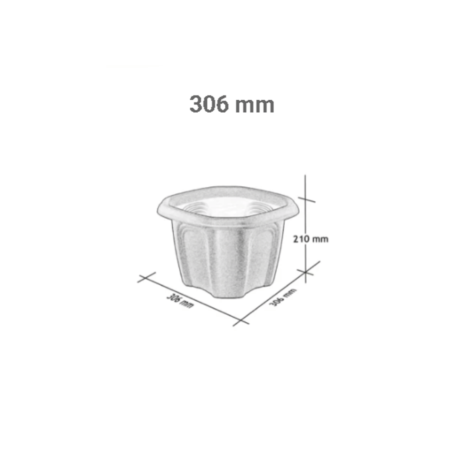 PRACT VASO ANTIQUE 306MM TERRACOTA