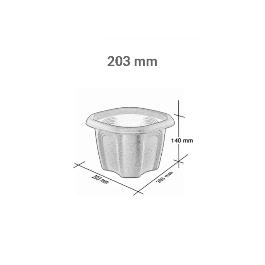 PRACT VASO ANTIQUE 203MM TERRACOTA